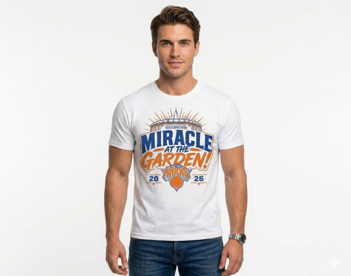 Miracle at the Garden 2026 Knicks T-Shirt — Basketball Fan Tee